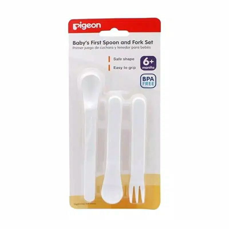 Pigeon Spoon and Fork Set Alat Makan Bayi MPAsi Perlengkapan makan bayi mpasi sendok garpu pigeon