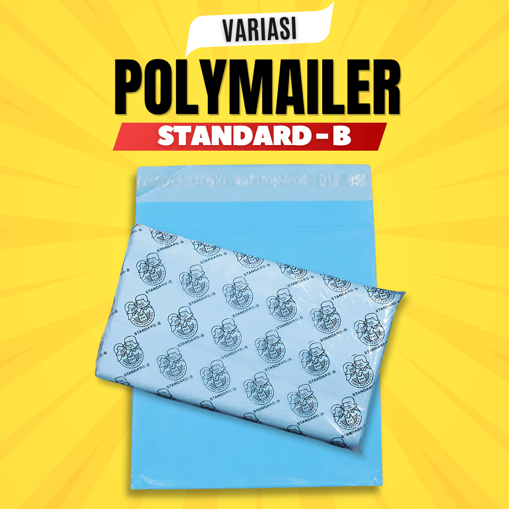 Fumu Polymailer Plastik Packing LDPE HITAM Glossy 15X25CM Tebal 60Micron Lem Perekat Anti Plong Grosir Termurah Isi 3pcs