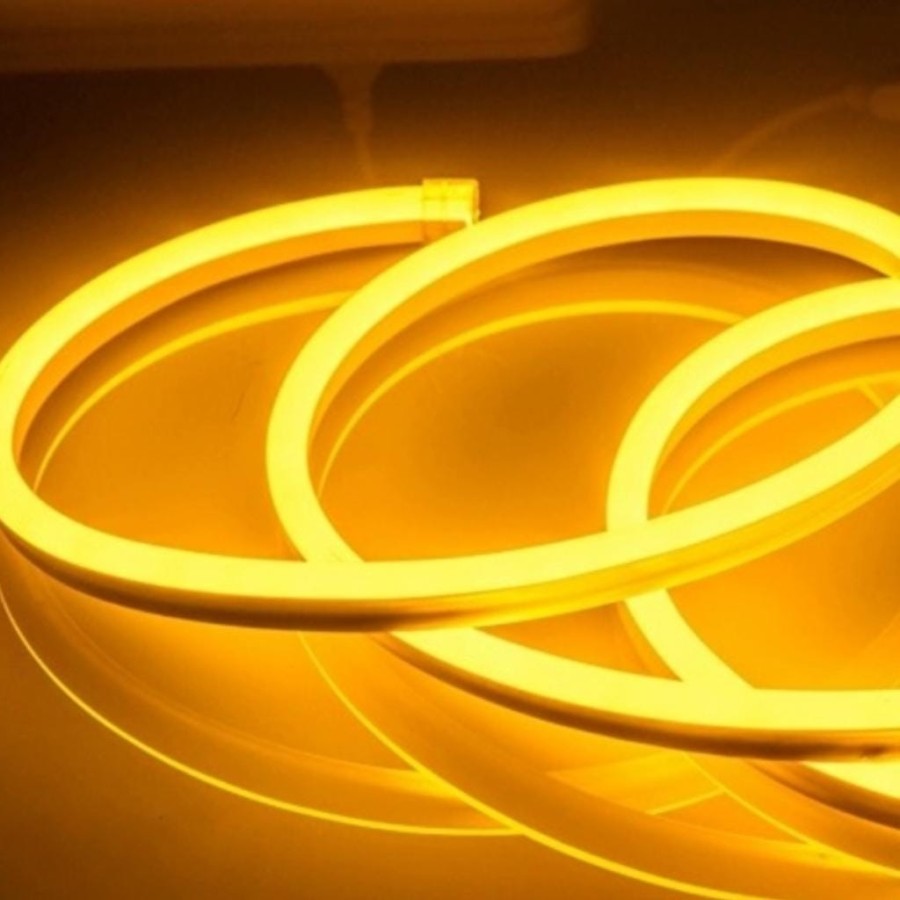 Paket 21m 22m 23m 24m 25m 220V Lampu LED Neon Flex 220V METERAN FLEXIBLE SIGN STRIP OUTDOOR INDOOR Lengkap Tinggal ColoK