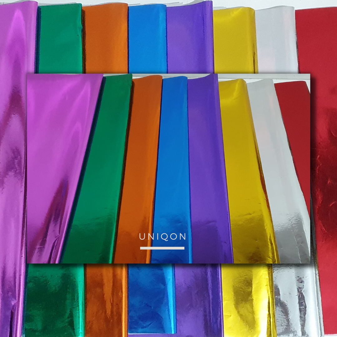 5 LEMBAR Kertas Metalik / Kertas Kado Metalik / Sampul Buku Metalik