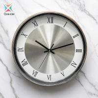 Oxihom Jam Dinding Bulat 30cm Jam Dinding Silent Aesthetic Mewah Modern Estetik Jam Dinding Aluminium