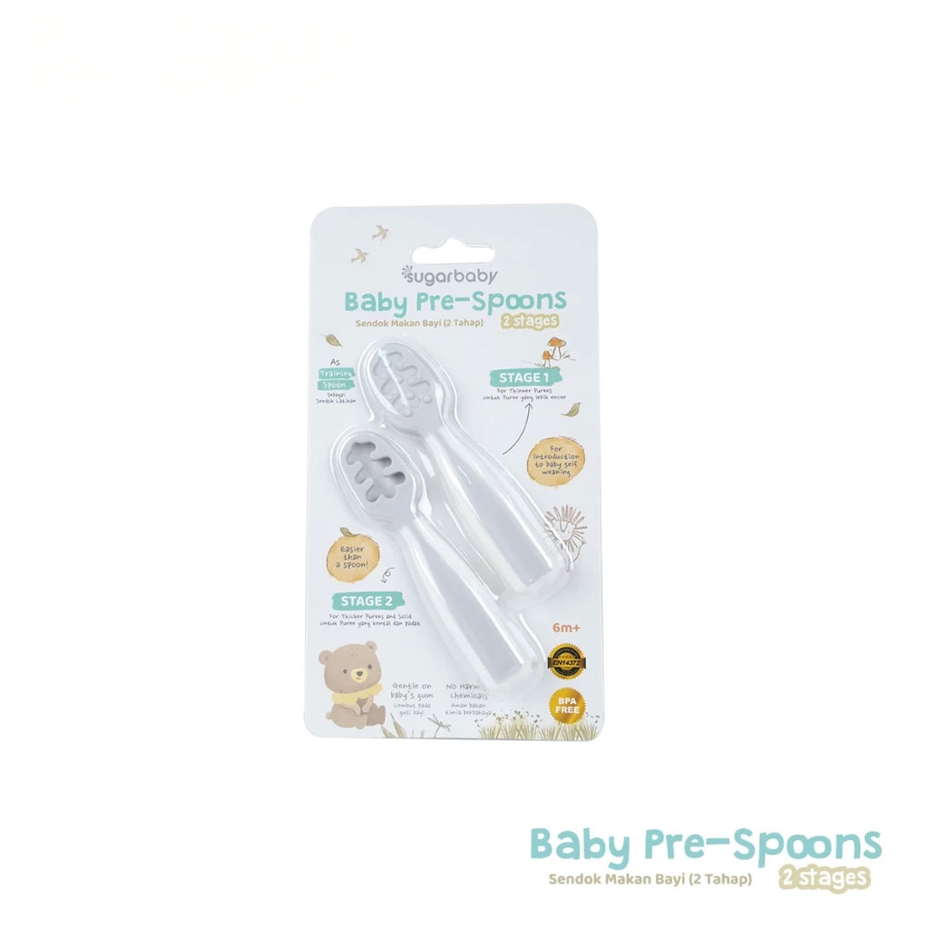 Sugarbaby Pre Spoon 2 Stages - Sendok Belajar Bayi