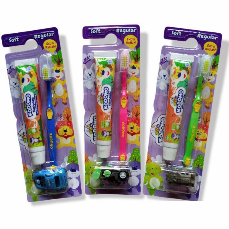 kodomo sikat gigi anak reguler / zig zag Kodomo 2 in 1 / Kodomo Sikat Gigi + Pasta Gigi / Sikat Gigi anak / Pasta Gigi Anak
