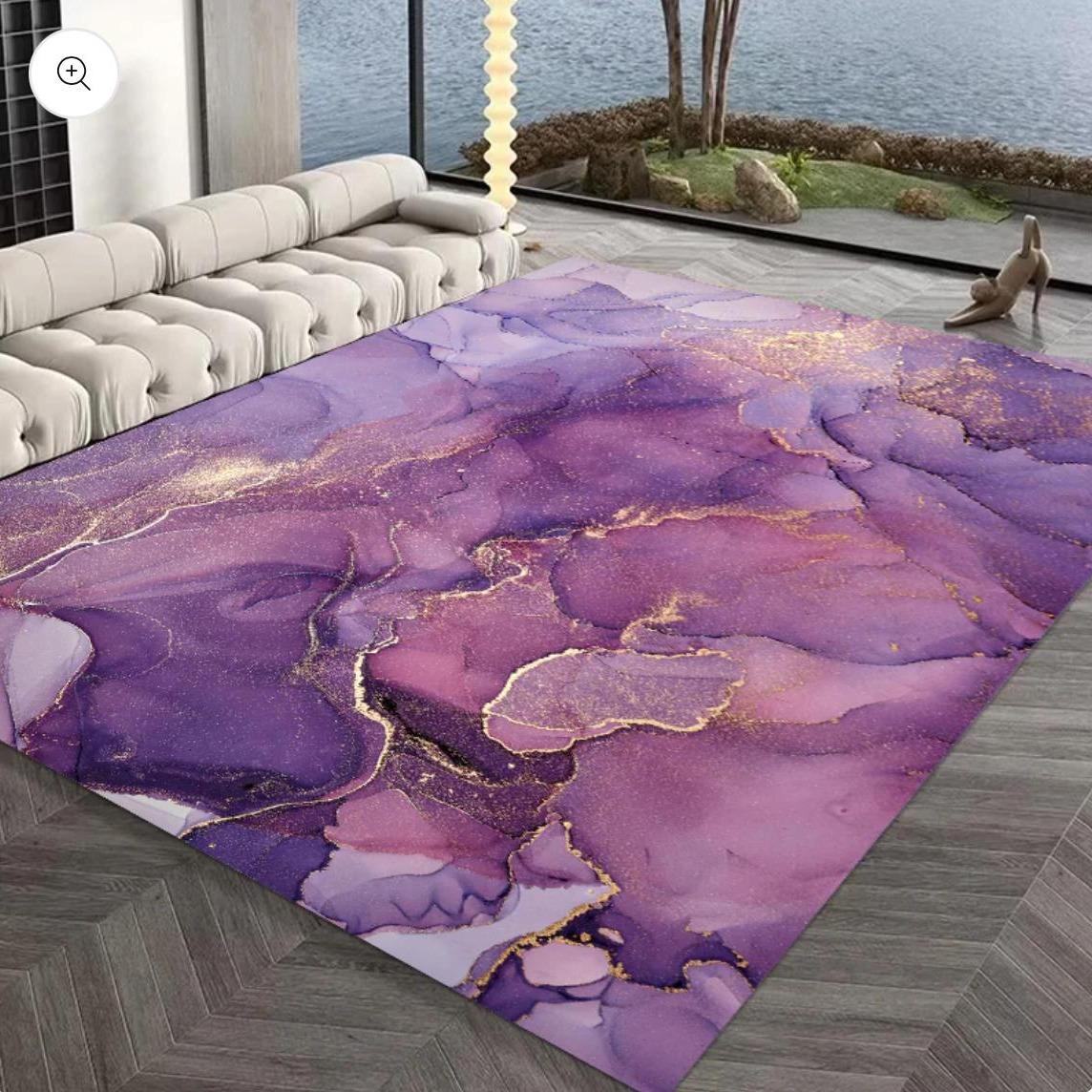 Karpet Lantai Aesthetic 150 x 100 CM / Karpet Poliester Silk / Karpet Glossy /Karpet Marble/Premium