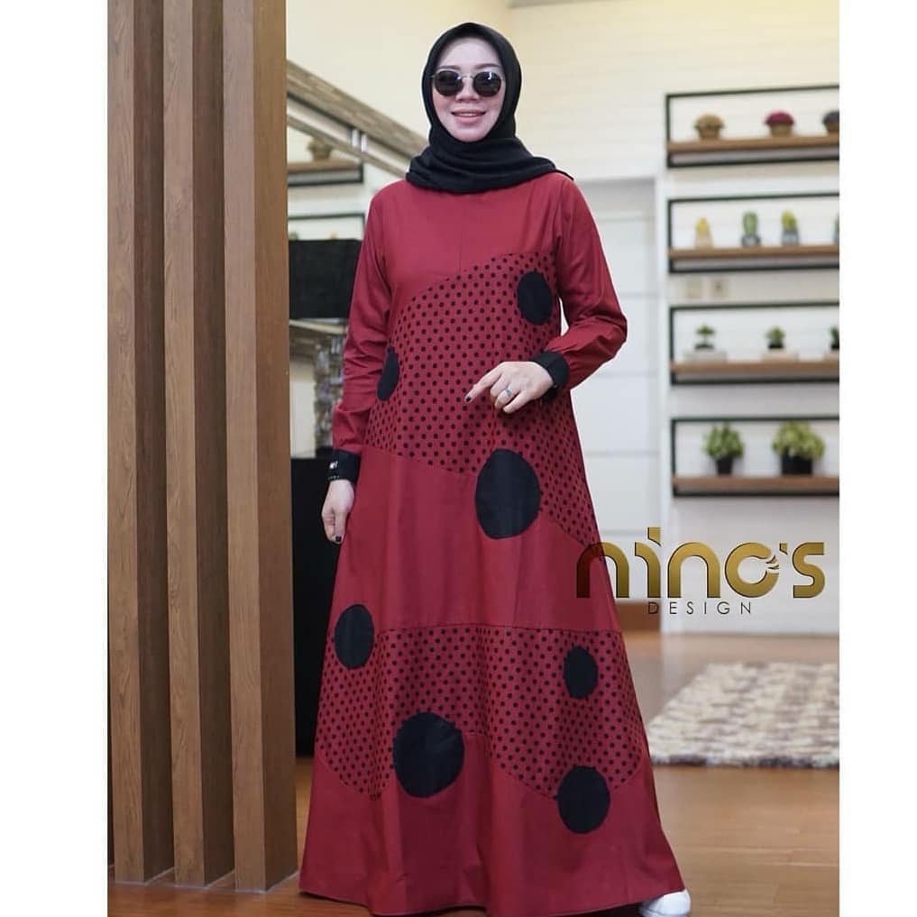 Baju Muslim Modern Gamis ONDE DRESS MC BAHAN MOSSCRAPE Baju Gamis Wanita Gamis Kaftan Baju Gamis Remaja Gamis Wanita Terbaru 2021 BEST SELLER