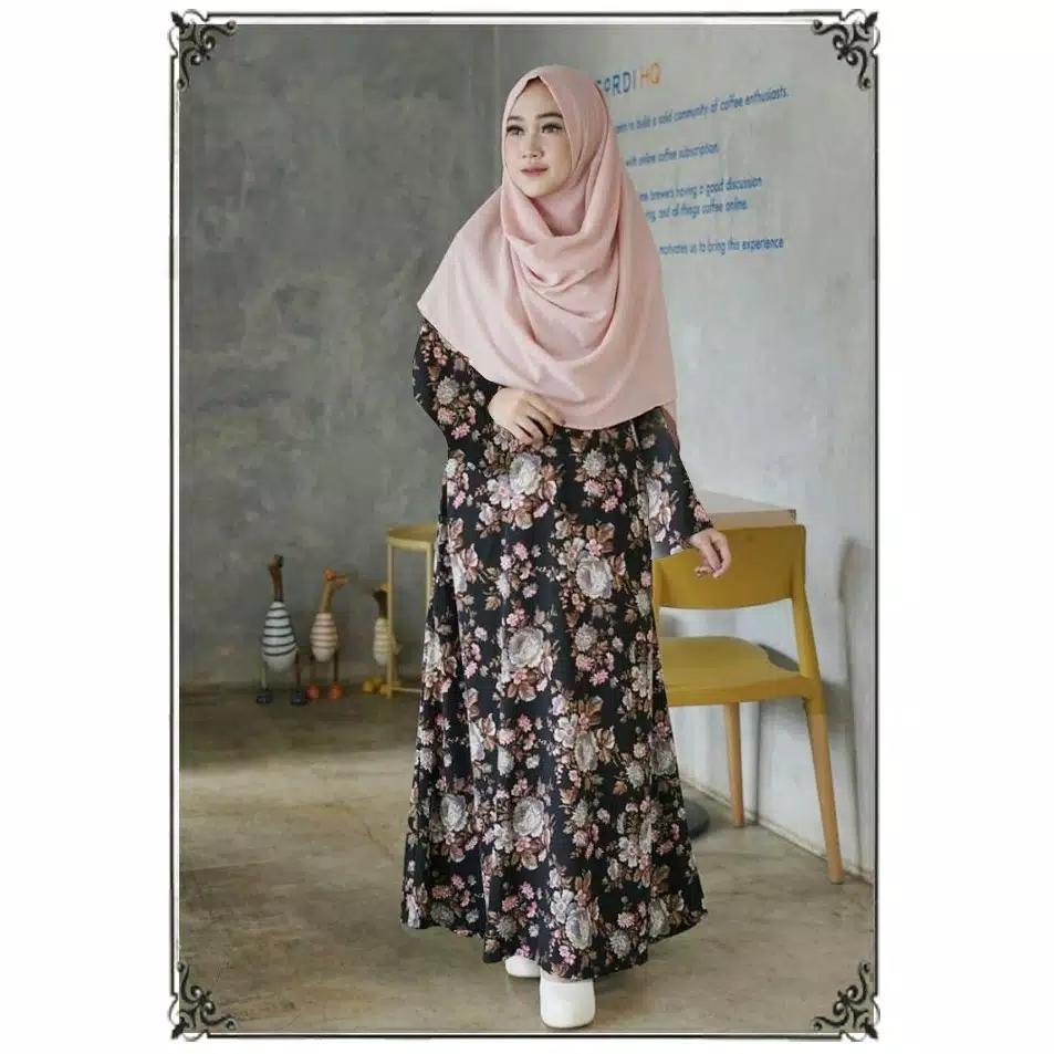 Detail Gambar GAMIS AYUNDA HITAM BUSUI RESLETING DEPAN Terbaru