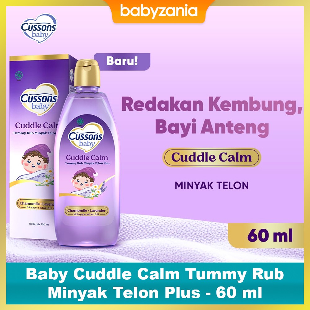 Cussons Baby Cuddle Calm Tummy Rub Minyak Telon Plus - 60 ml