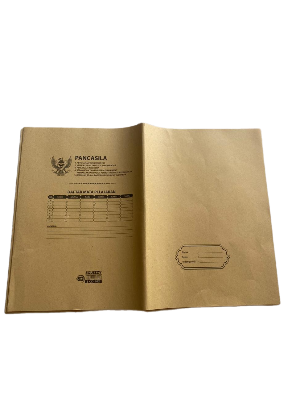 KEDAIBUTIK (SB01) Kertas Sampul Buku Plastik Bening Dan Coklat Tebal Ukuran Kwarto Boxy LKS Sekolah Isi 10 lembar