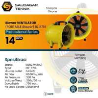 Benz Blower Ventilator 8 Inch 10 Inch 12 Inch 14 Inch Blower Kipas Angin Exhaust Fan 8″ 10″ 12″ 14″ Portable