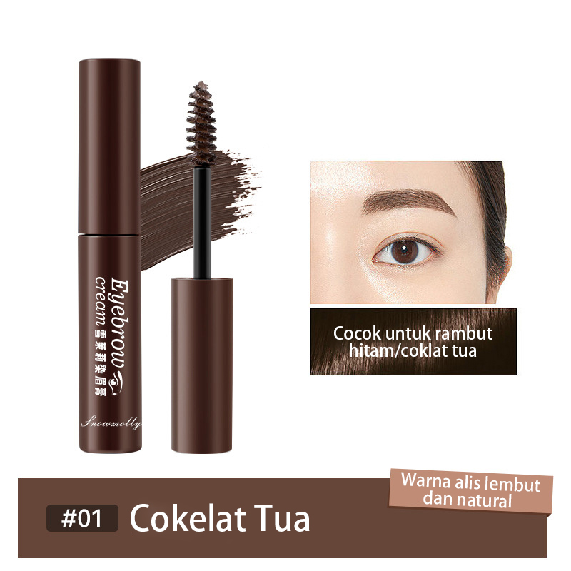 Browcara Mascara Alis Eyebrow Pewarna Alis dengan mascara alis alami tahan lama cokelat eyebro...