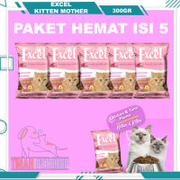 (PAKET HEMAT ISI 5) Excel Kitten & Mother Excel Cat Food Makanan Kucing Paket Murah Mother Kitten