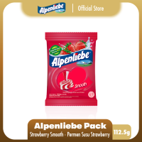 Alpenliebe Strawberry Smooth Pack 112.5g - Permen Stroberi Susu
