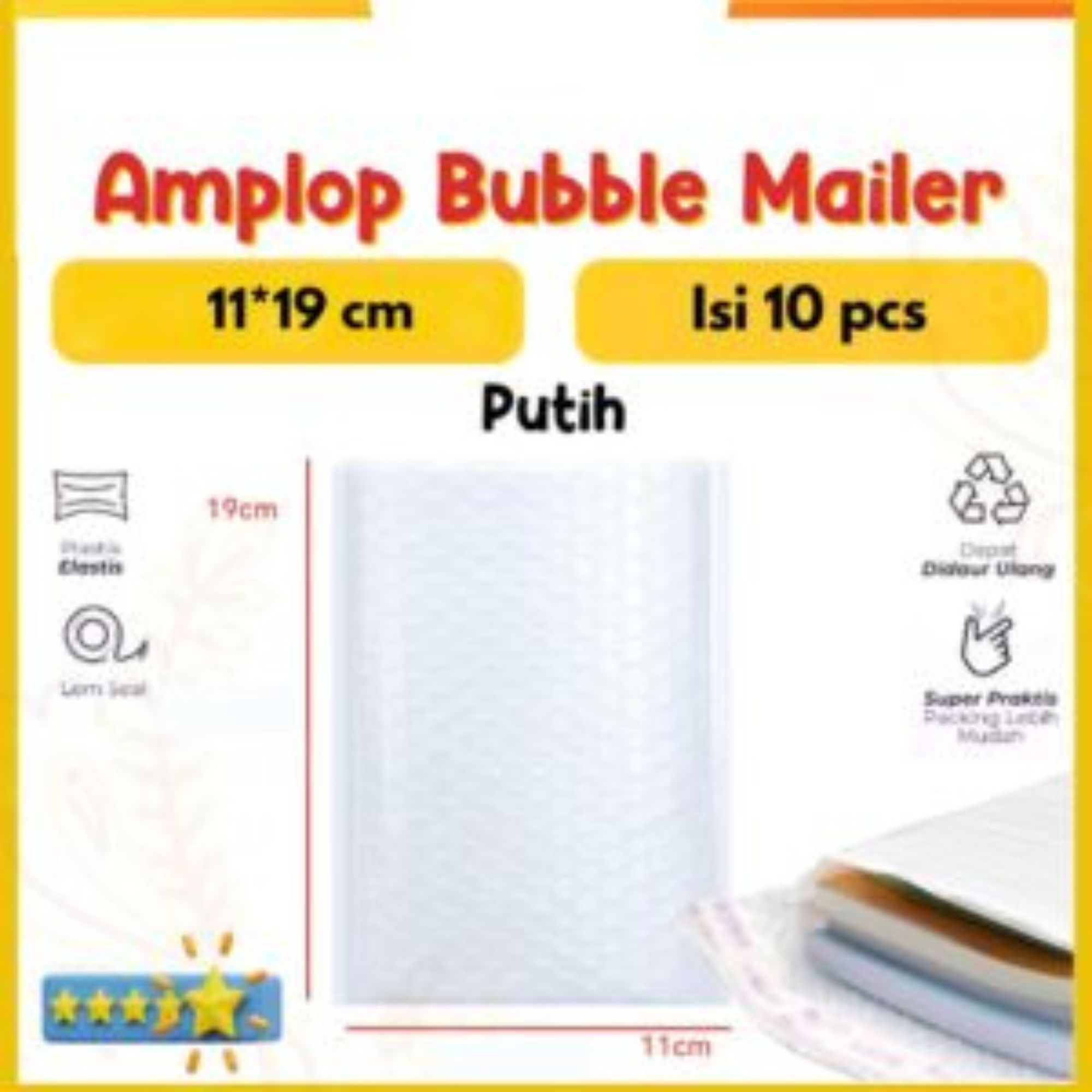 Bubble Putih Envelope Amplop bubble wrap amplop buble polymailer putih by HIOFFICIAL