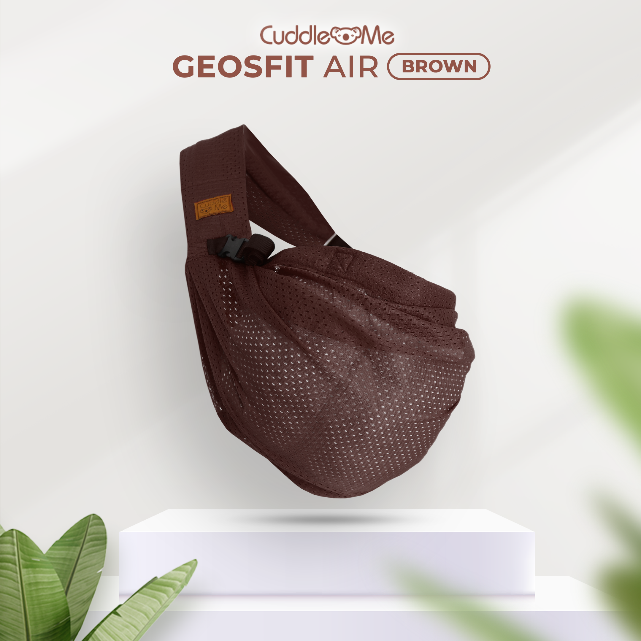 CuddleMe Gendongan Bayi Geos Fit Air Gendongan Ringsling Instant M-shape