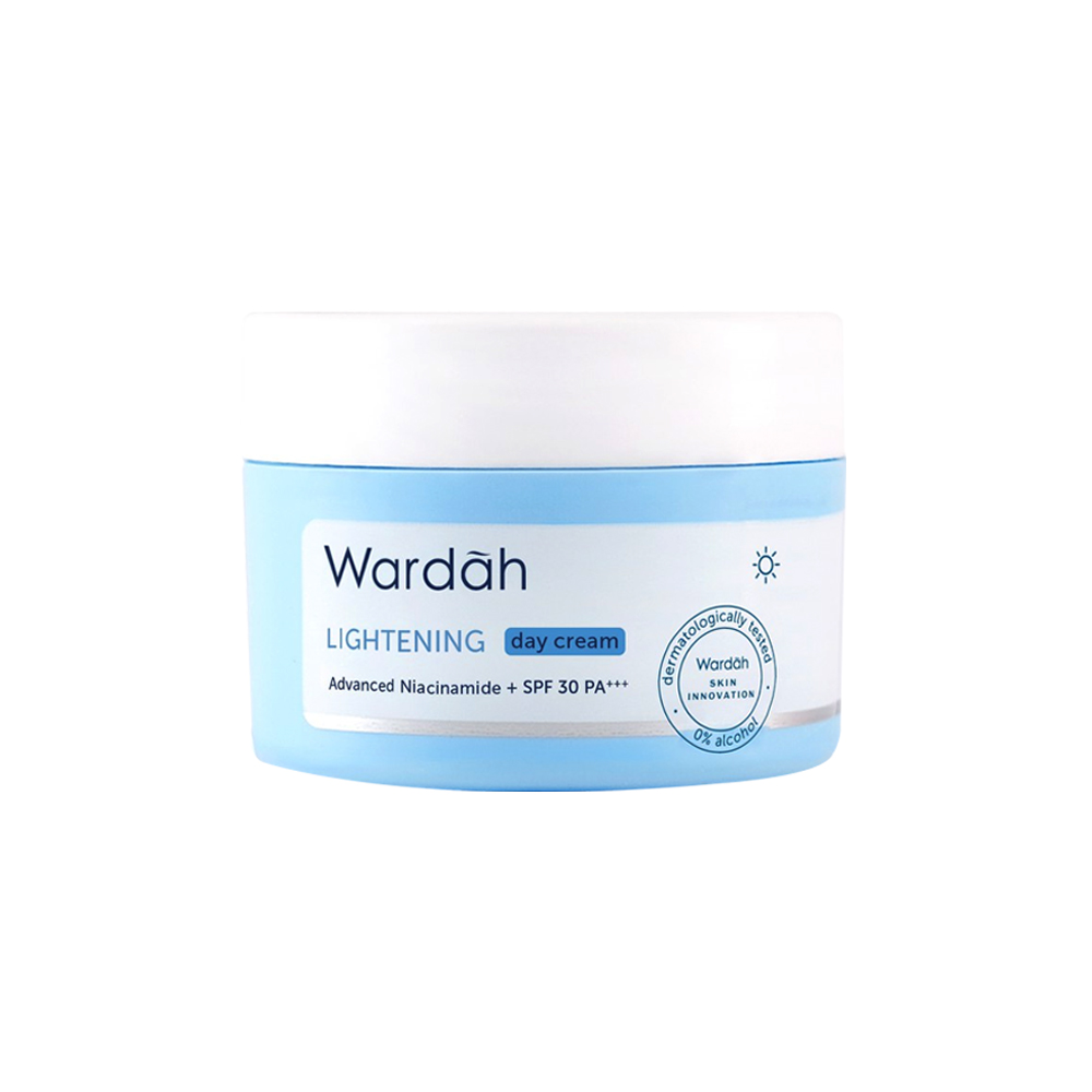 Wardah Lightening Day Cream Advanced Niacinamide 20 ml / 30 gr /  Krim Siang Wardah Lightening