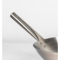 Calypso Wok Kuali Wajan Penggorengan Stainless Steel Ukuran 30-40cm Gagang Stainless & Kayu