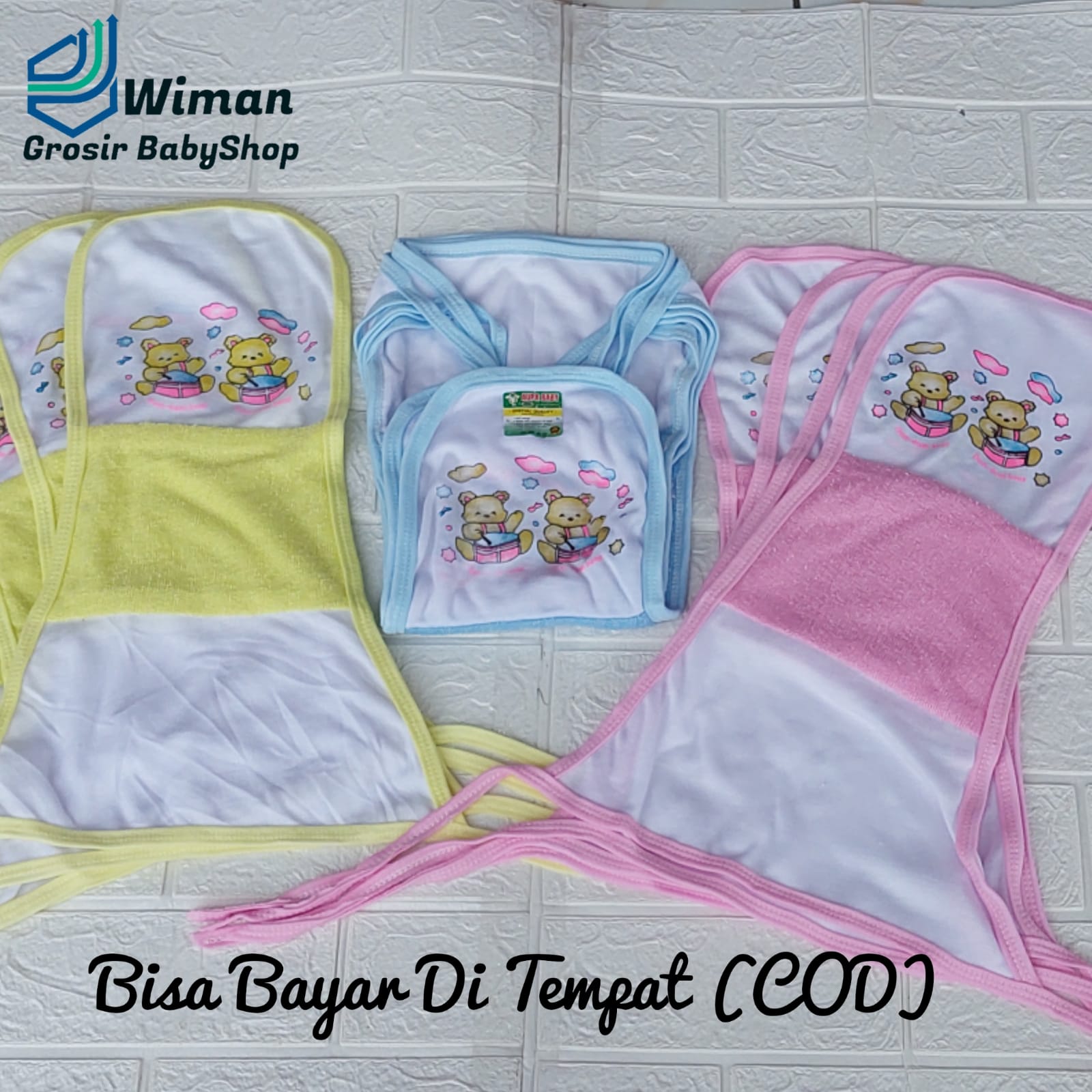 Popok Bayi Kain Plus Handuk Isi 12 Pcs (1 Lusin)