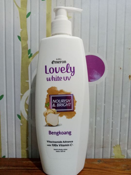EMERON LOVELY HANDBODY 500ml POMPA JUMBO MURAH MERIAH PERLIINDUNGAN KULIT KUSAM DARI SINAR MATAHARI