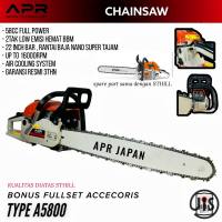 PROMO CHAINSAW APR AP5800 CHAIN SAW MESIN GERGAJI KAYU 2TAK RACING NINJA SENSO PEMOTONG KAYU