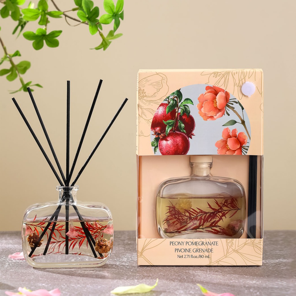 MINISO Reed Diffuser Flower in Water Series Aromatherapy Bunga Buatan Pengahrum Ruangan 80ml Pengharum Kamar Parfum Ruangan Pengharum Ruangan