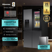 Hisense Kulkas 4 Pintu - RQ600P7AB - 615L Gross Capacity - Refrigerator