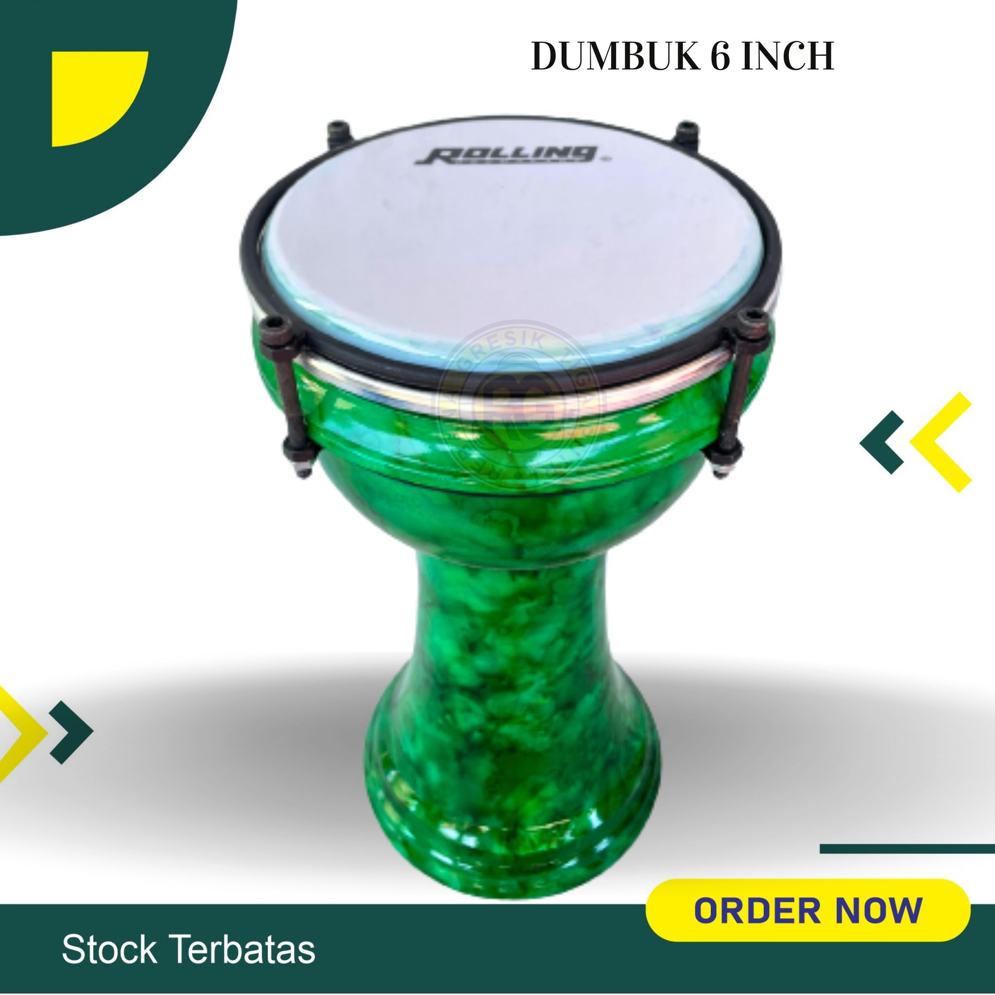 Calti Darbuka Dumbuk Ukuran Anak 6 inch Termurah Kualitas Terbaik Lengkap Tas
