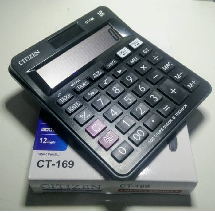 Kalkulator Dagang Citizen CT-169 / Calculator Citizen 12 Digit CT169