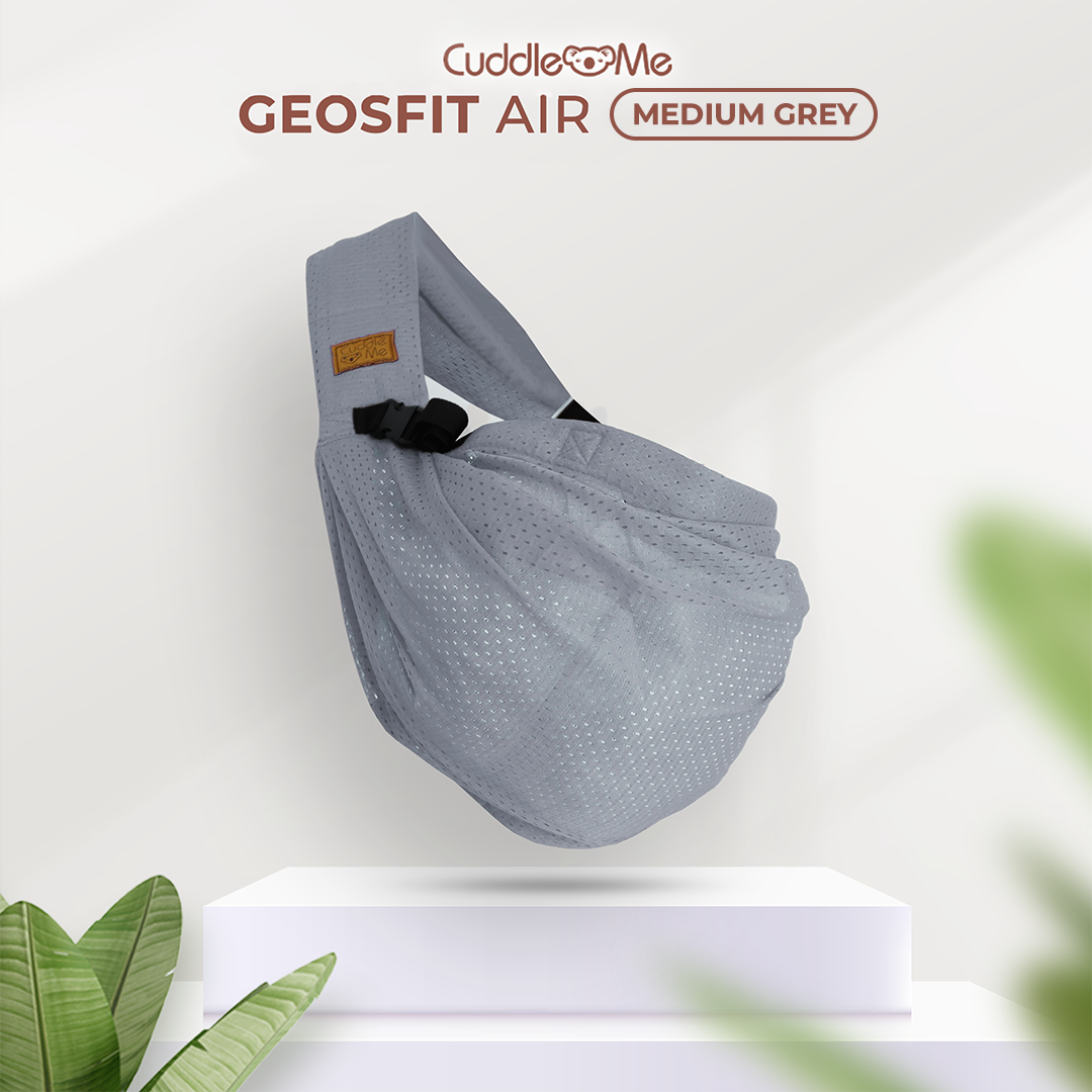 CuddleMe Gendongan Bayi Geos Fit Air Gendongan Ringsling Instant M-shape