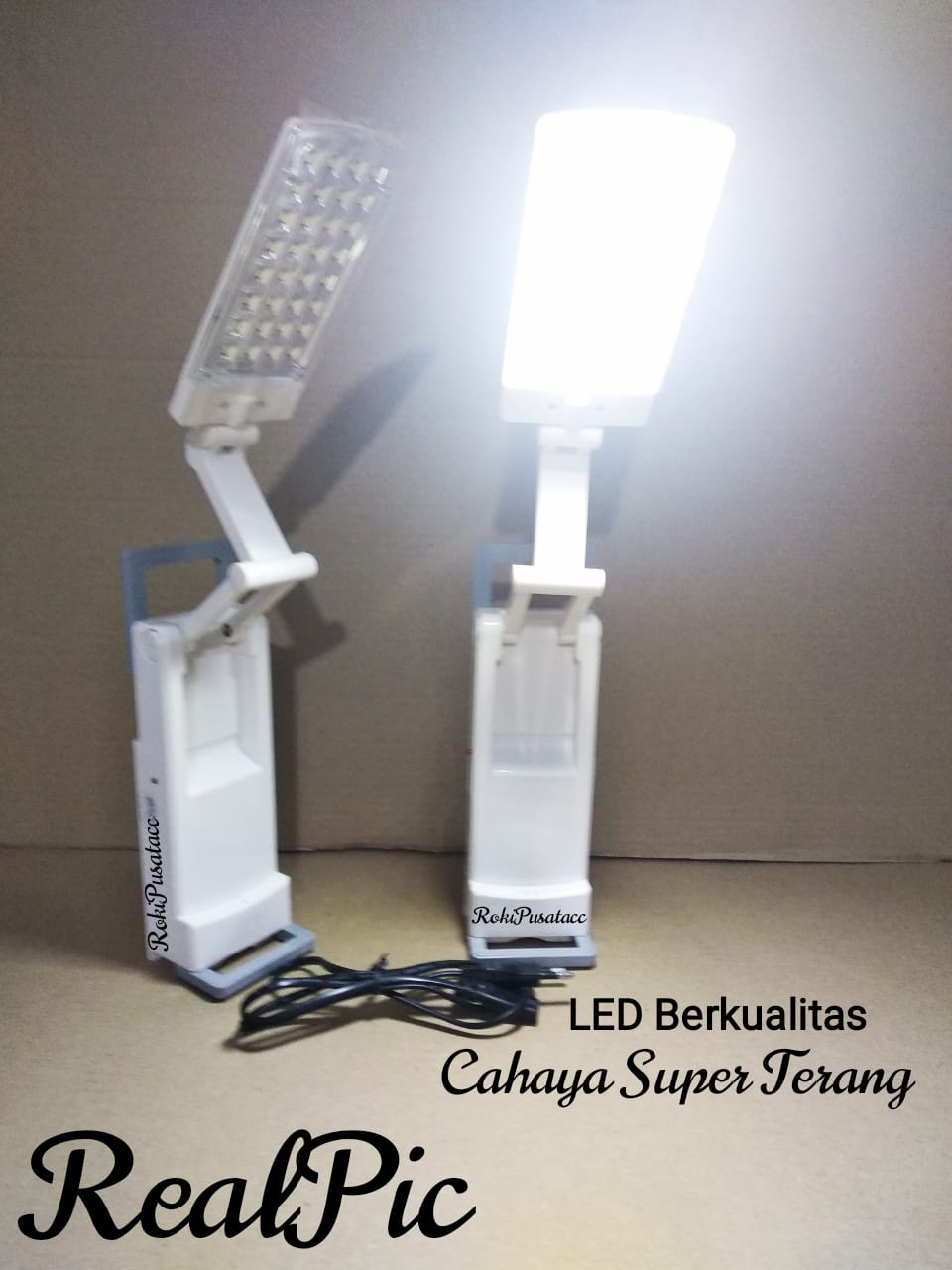 Lampu Belajar Karakter Lampu Meja Belajar Lipat / Lampu Belajar Cas / Lampu Baca / Lampu Emergency Cas Super Terang Cas Rechageable