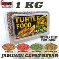 1KG MAKANAN PELET  KURA KURA BRAZIL RES AMBON ALIGATOR PAKAN HI PROTEIN TURTLE FOOD HI PROTEIN JAMINAN CEPAT BESAR