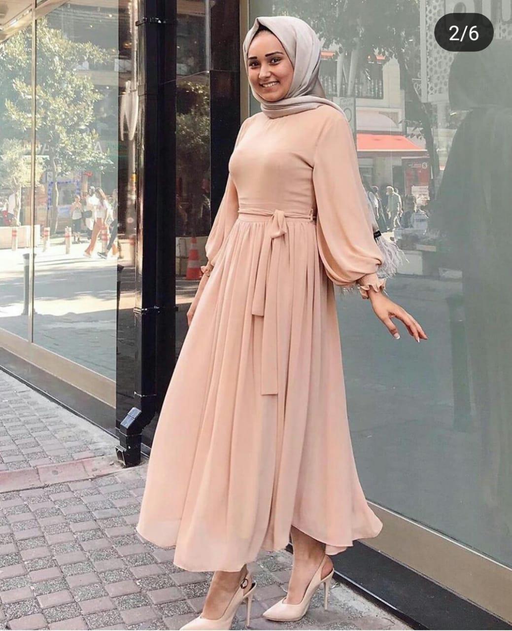 Baju Muslim Modern Gamis PALOMA DRESS Bahan WOLFICE Baju Gamis Terusan Wanita Paling Laris Dan Trendy Baju Panjang Polos Muslim Dress Pesta Terbaru Maxi Muslimah Termurah Pakaian Modis Simple Casual Terbaru 2019