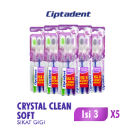 [Paket isi 5] Ciptadent Sikat Gigi Crystal Soft Kotak Isi 3