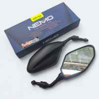 SEPASANG KANAN KIRI MIRROR MIROR SPION KACA SEPION UNIVERSAL NEMO MODEL XMAX 250 300 TANGKAI SEDANG TDK MELEBIHI STANG KACA SEMI CEMBUNG HITAM FLAT BLACK BEAT PCX VARIO DLL ORI ORIGINAL GMA ASLI