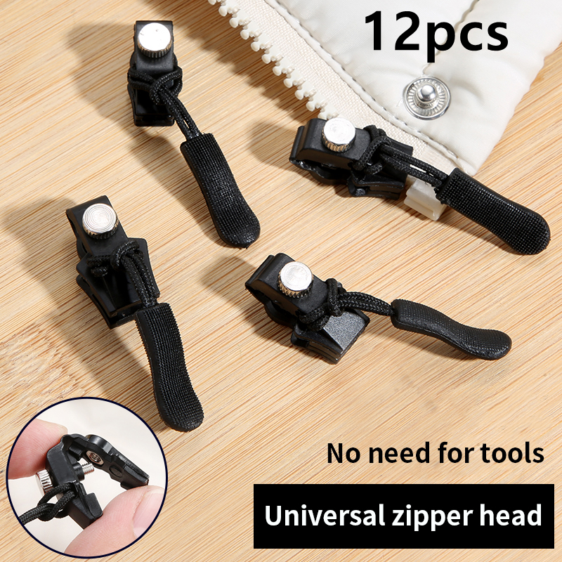 12pcs Penarik Ritsleting Pengganti Penarik Ritsleting Universal
