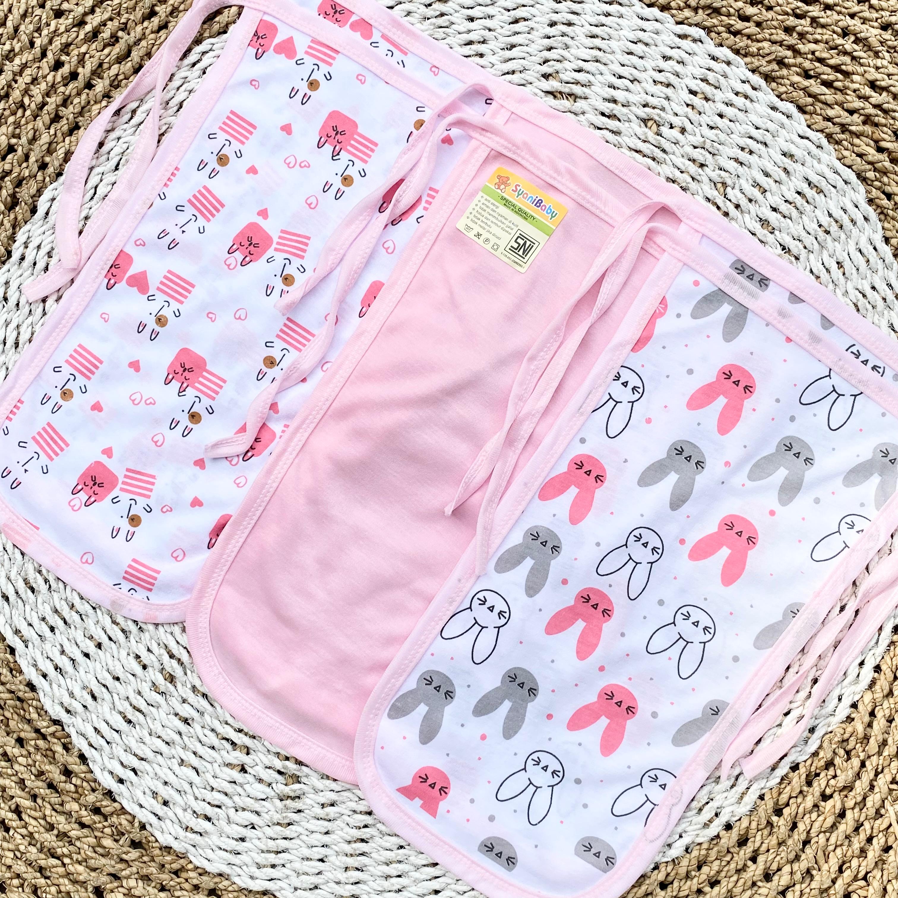 6/12 Pcs Popok Kain Popok Tali Bayi Baru Lahir Perlengkapan Bayi Newborn Popok Kain Bayi Series Pink - SUKMASTORE