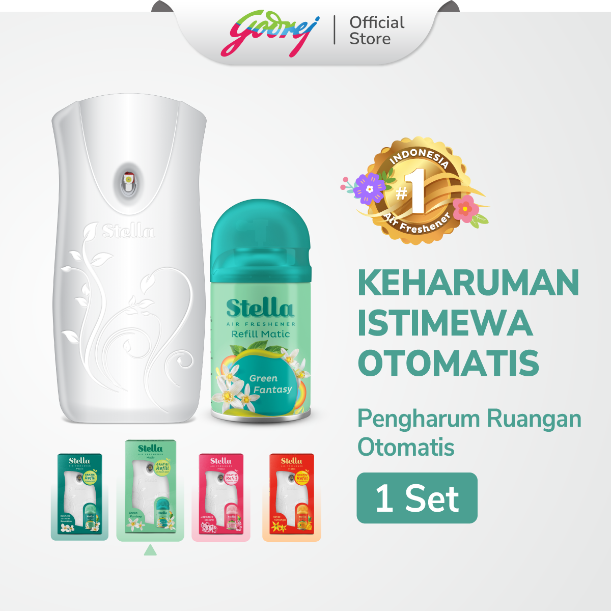 [ALAT + REFILL] Stella Matic Box Set - Pengharum Pewangi Ruangan Otomatis