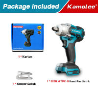 Kamolee Brushless Impact Tool high torsi Brushless impact Baterai 21V 2 Baterai pembuka baut mobil infek buka baut motor Cordless impact baterai asli komplit impact murah berkualitas