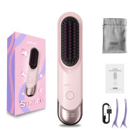 ENCHEN Heated Brush H100 Sisir Catok Rambut Tanpa Kabel Typec