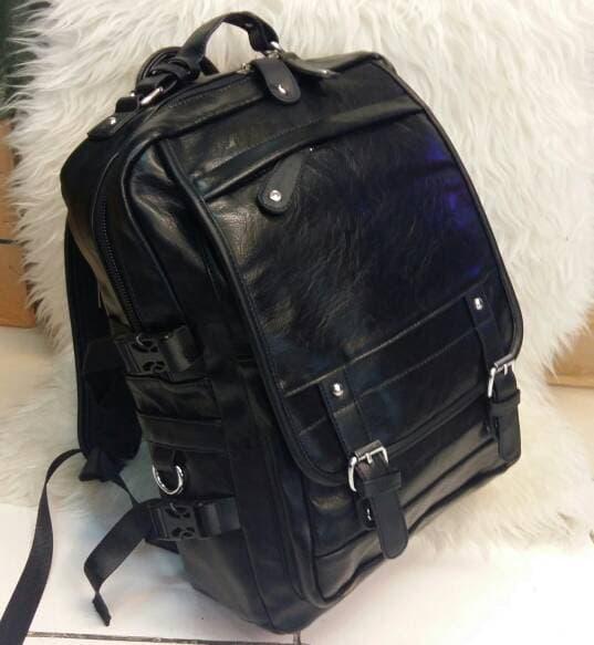 TAS RANSEL PUNGGUNG KULIT ASLI PRIA/WANITA IMPORT BRANDED TERBARU h-r-b-f store tas ransel punggung kulit asli pria/wanita import branded h-r-b-f store