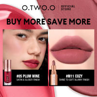 O.TWO.O Matte Lipstick Waterproof Transferproof Matte Lip Tint Pigmented Longlasting Tahan Air Tahan Lama Lips Makeup