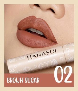 HANASUI Lipcream Mattedorable BOBA Matcha Latte Edition lipstik Liptint Waterproof (BPOM & HALAL)