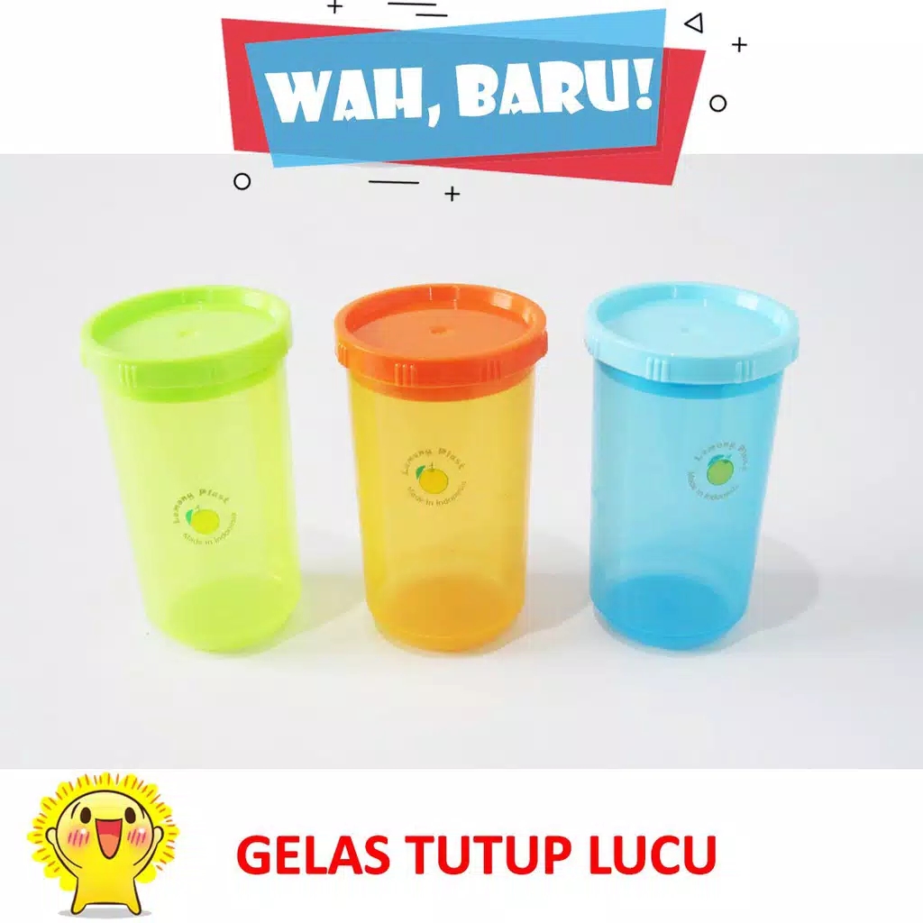 Gelas Plastik Tutup Tempat Minum Souvenir Anak gelas plastik tutup tempat minum souvenir anak