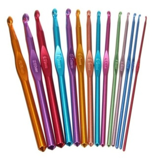 KATALOG - [PCS] Hakpen Alumunium / Multicolor Crochet Hooks
