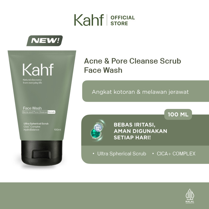 KAHF Facial Wash Pria 100 ml Sabun Cuci Muka