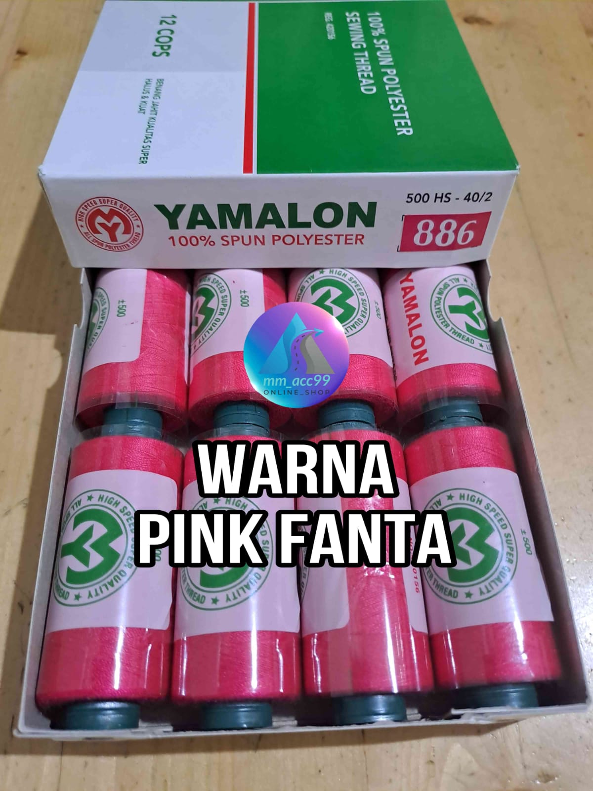 6 pcs Benang jahit Yamalon Benang jahit merk yamalon kwalitas terbaik