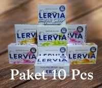10 PCS LERVIA SABUN SUSU BATANG 90 GRAM