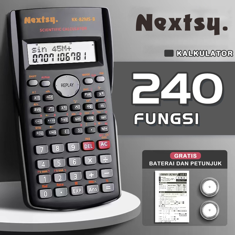 Kalkulator Scientific Ilmiah 240 5 Warna Calculator Ujian Sin Cos Tan Function 240 - Qiqi Treasure