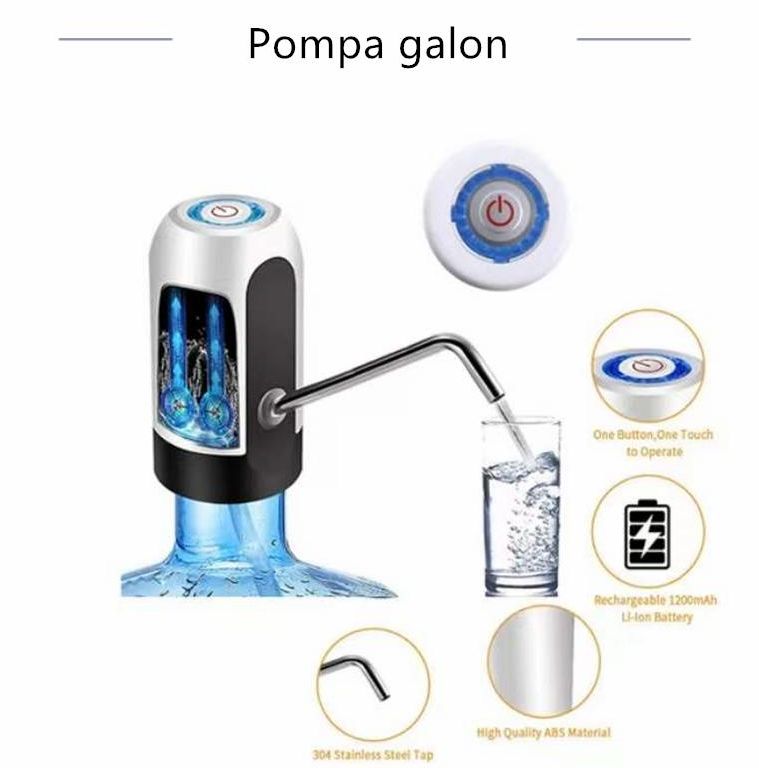 GOME Pompa Aqua Galon Listrik / Pompa Galon USB Recharge