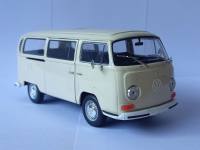 Diecast Volkswagen Bus VW T2 1972 Cream Welly 1:24 miniatur mobil bis