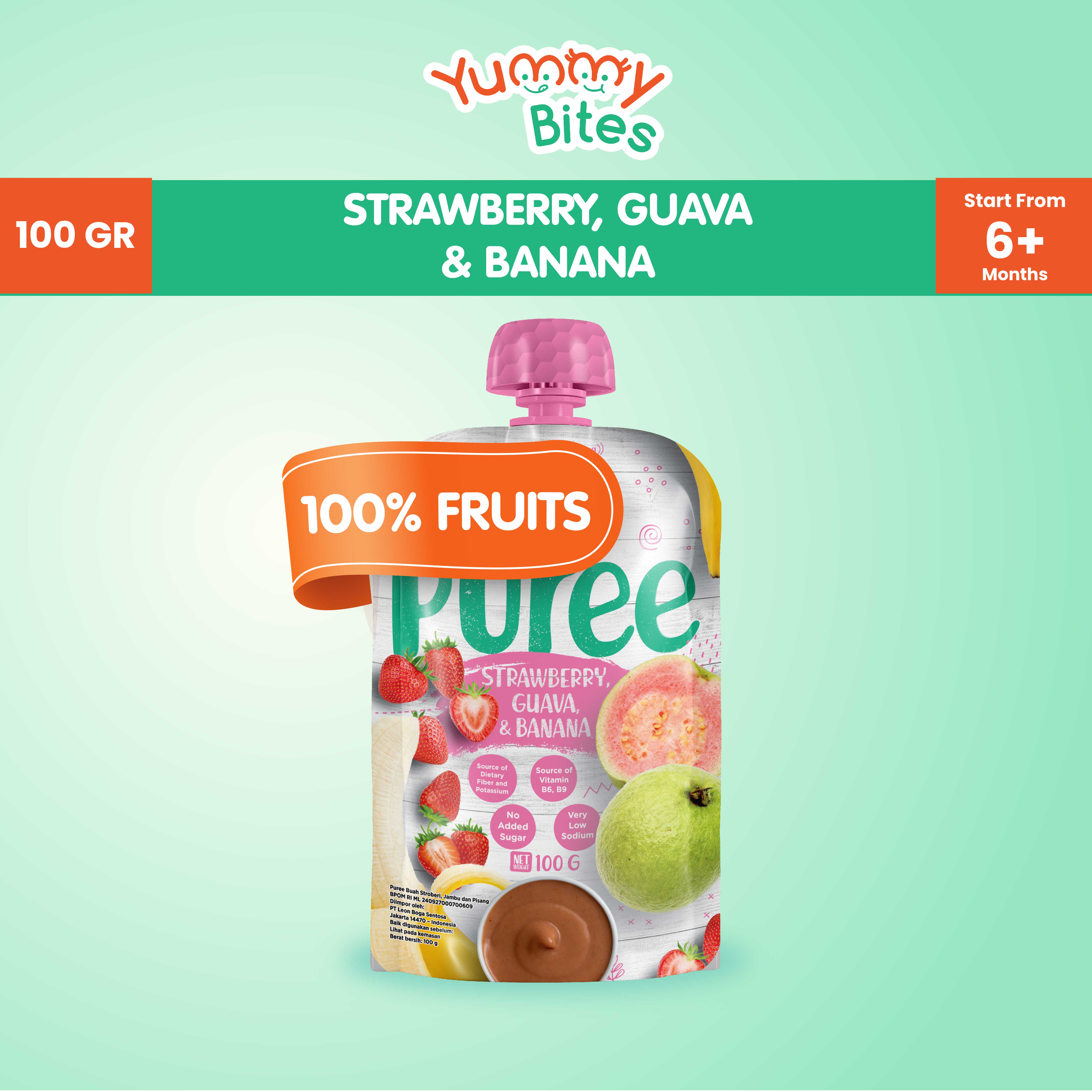 Yummy Bites Puree 100 GR / Snack anak / MPASI